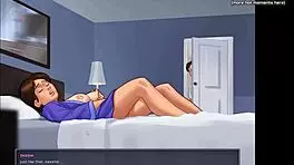 Mature MILF Breastfeeds Young Girl In Summertime Saga Gameplay, Featuring Big Tits And Ass Scenes In 3D Cartoon Hentai Part 6