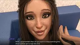 millie is curious about jamie and liz in 3d hentai