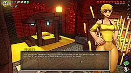 Warden wants Steve's big cock fucking her in yoga pants in Hornycraft parody