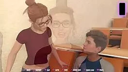 In College Kings, the naughty redhead craves my big white cock for squirting and cumshot.