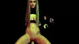 Want to see this busty blonde sucking big cock in anime?