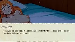 what's nami hiding under her outfit in lusty buccaneers hentai game ep 2?