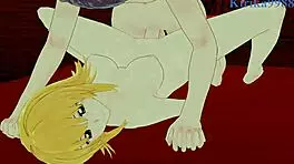 嘿，看Cagalli Yula Athha和Meyrin Hawke在狂野3D色情性爱中！