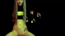 Want to see this busty blonde sucking big cock in anime?