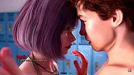 Student says 'watching teacher's huge ass in class' in 3d hentai game.