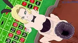 ANDROID 18 AND CHI-CHI BUNNY GIRLS IN INTENSE CREAMPIE SEX - DRAGON BALL HENTAI