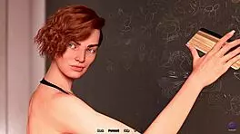 Student says 'watching teacher's huge ass in class' in 3d hentai game.