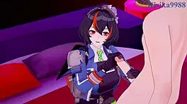 Zhu Yuan And Nekomiya Mana Nekomata Engage In Intense Hentai Sex From Zenless Zone Zero