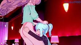 In Symphogear Hentai, Cagliostro and Chris Yukine Share Intense Futanari Sex with Maria Cadenzavna Eve