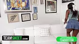 seductive black babysitter rhae woods finally lures boss into intense action 😏