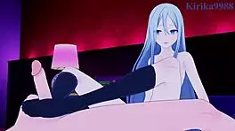 I-I watched Minori Hanasato and Kanade Yoisaki having intense sex with creampie in this Project Sekai hentai, it's so hot!!