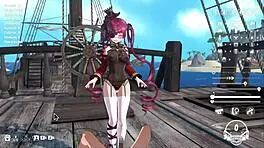 Captain fucks big breasted sailor in 3d