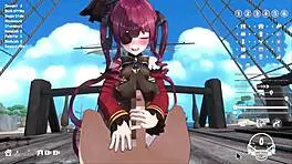 Captain fucks big breasted sailor in 3d