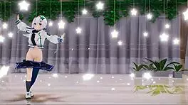 Amane Kanata Undresses Suggestively