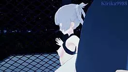 Nazuna Nanakusa has intense sex in call of the night hentai