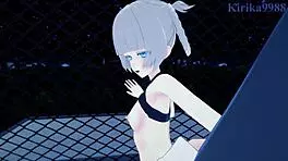 Nazuna Nanakusa has intense sex in call of the night hentai