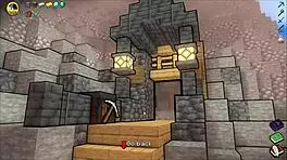 Hornycraft parody hentai game ep 45 contrasts femdom with huge cum on face.