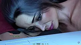 Big ass stepsister seduces intensely while watching movie in 3D hentai.