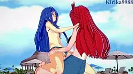 I watch chris yukine and others in intense lesbian futanari sex
