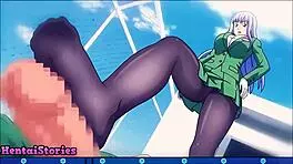 This horny teen is getting her pussy stuffed with a massive cock while playing