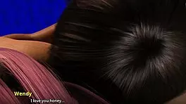 Wvm 144 relaxes by the pool with Cedey.