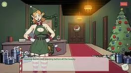 i can't believe this claus secret surprise xmas hentai game with naughty elf and sexy santa wife, it's so hot!