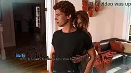 horny step aunt shows big tits in 3d hentai first time