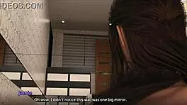 Brunette Milf Catches John Fucking Jamie