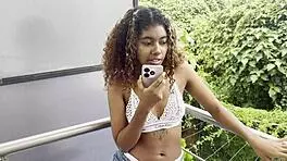 I stay alone and masturbate with two dildos in my pussy and ass.