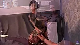 Stepmom Caught Peeping in Bedroom - 3D Hentai