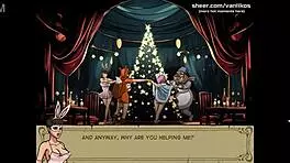 Young bunny girl throat fucked by old man in hentai cartoon