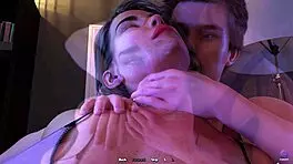 step son seducing his sexy step mom with a massage at night in 3d hentai animated porn from life in santa county.