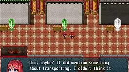 Harem hentai game teaches naive nun blowjob skills with huge tits and cock