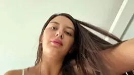 sharing bed with step brother, teasing without panties, he cums inside