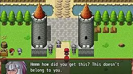 Harem hentai game teaches naive nun blowjob skills with huge tits and cock