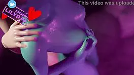 Intense Fortnite porn with Linx and Joey in lesbian hentai 3D.