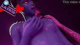 Intense Fortnite porn with Linx and Joey in lesbian hentai 3D.