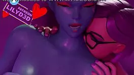Intense Fortnite porn with Linx and Joey in lesbian hentai 3D.