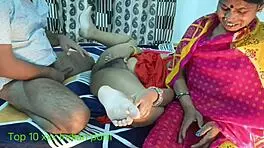 Indian Missis Malkin Fucks Servant in Wild Group Sex