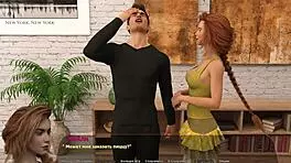 haley's story part 8: teen redhead sucks hairy pussy to orgasm