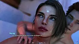 Touching my horny stepmom's pussy during a steamy bath - 3D hentai