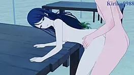 Ichika hoshino and ena shinonome engage in intense creampie sex in project sekai hentai 3d cartoon