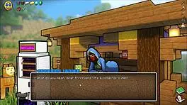 merchant getting fucked by that huge futanari cock in hornycraft