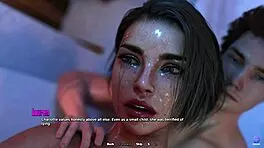 Touching my horny stepmom's pussy during a steamy bath - 3D hentai