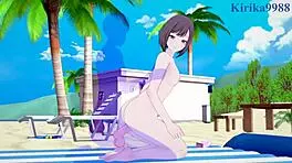 Ichika hoshino and ena shinonome engage in intense creampie sex in project sekai hentai 3d cartoon