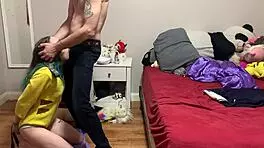 Step Daughter Tied Up by Big Cock Step Dad for Hard Canadian Assfucking