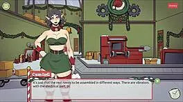 Claus Secret Surprise Xmas Hentai Game Ep 5 Femboy Cum All Over Santa Elf Cute Face