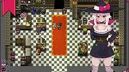 in the hentai game ceres and the contract guild the massage chair makes the petite witch cry with pleasure