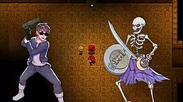 hey, check out that huge facial in the harem game ep 12 with an accidental boner?