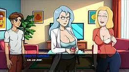 Is beth turned into a sexbot in this hentai game episode?